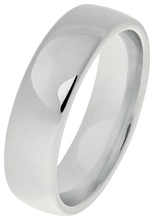 Revere Sterling Silver Heavyweight Wedding Ring - V | £59.99 | Mirror ...