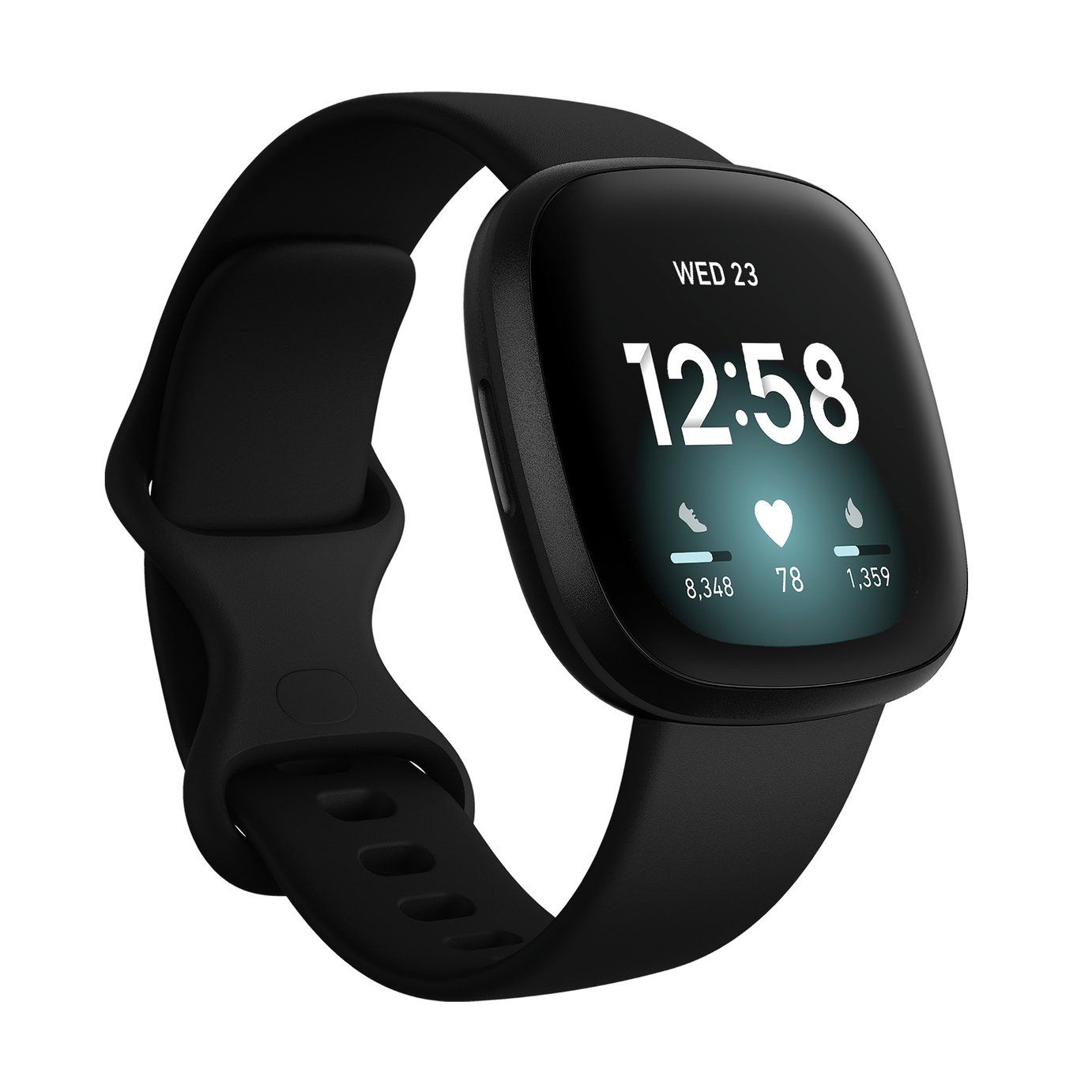 Fitbit Versa 3 Smart Watch Black 144.00 Mirror Online