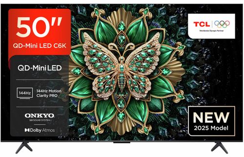 TCL 50 Inch 50C6K-UK Smart 4K...