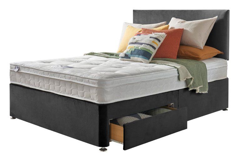 Silentnight miracoil travis tufted ortho double mattress discount