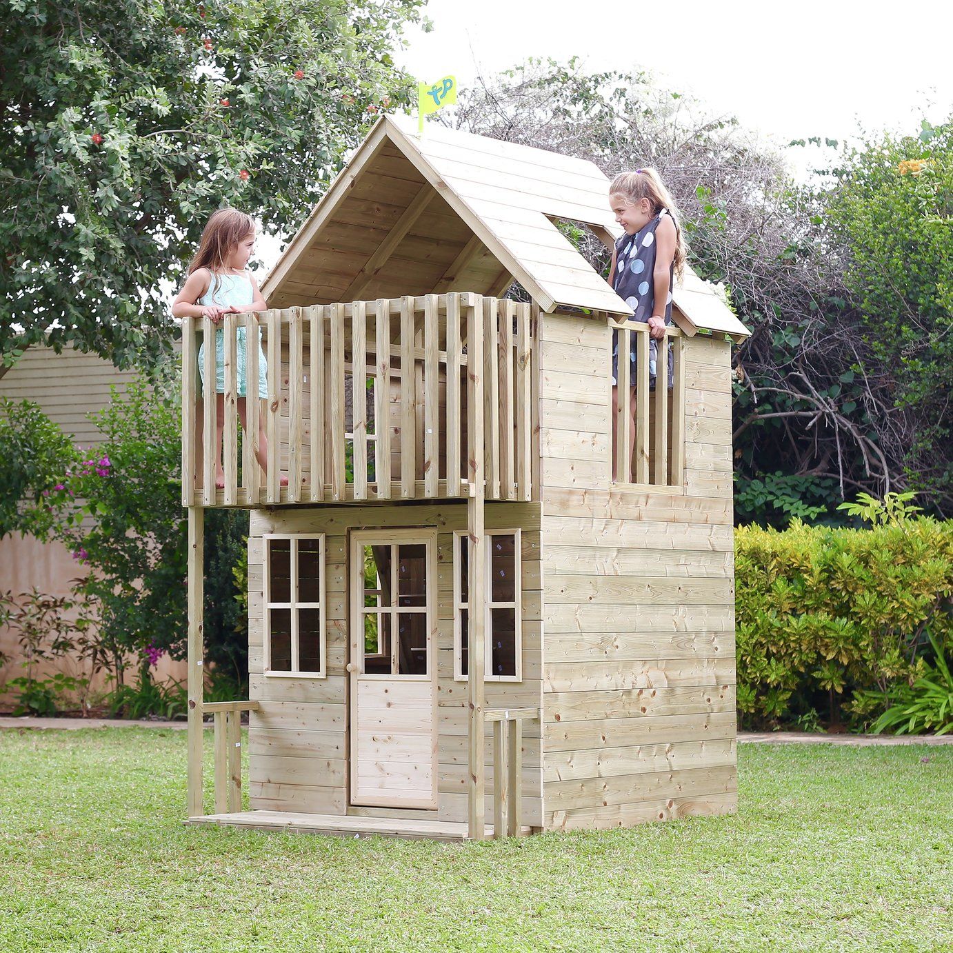 wooden multiplay playhouse