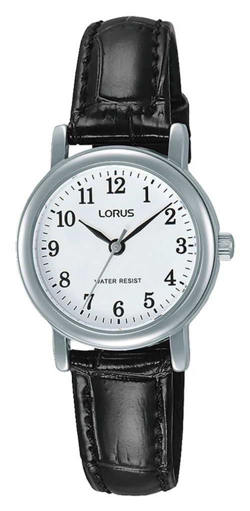 Lorus Ladies  Black Leather...