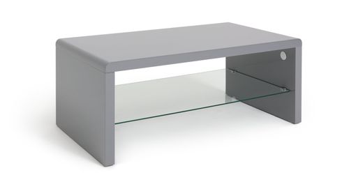 Habitat Sleigh Coffee Table - Gloss Grey