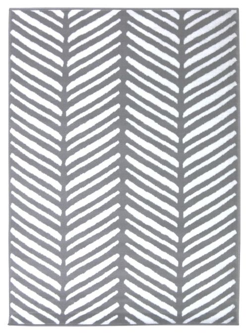 Homemaker Herringbone Rug - 120x170cm - Silver