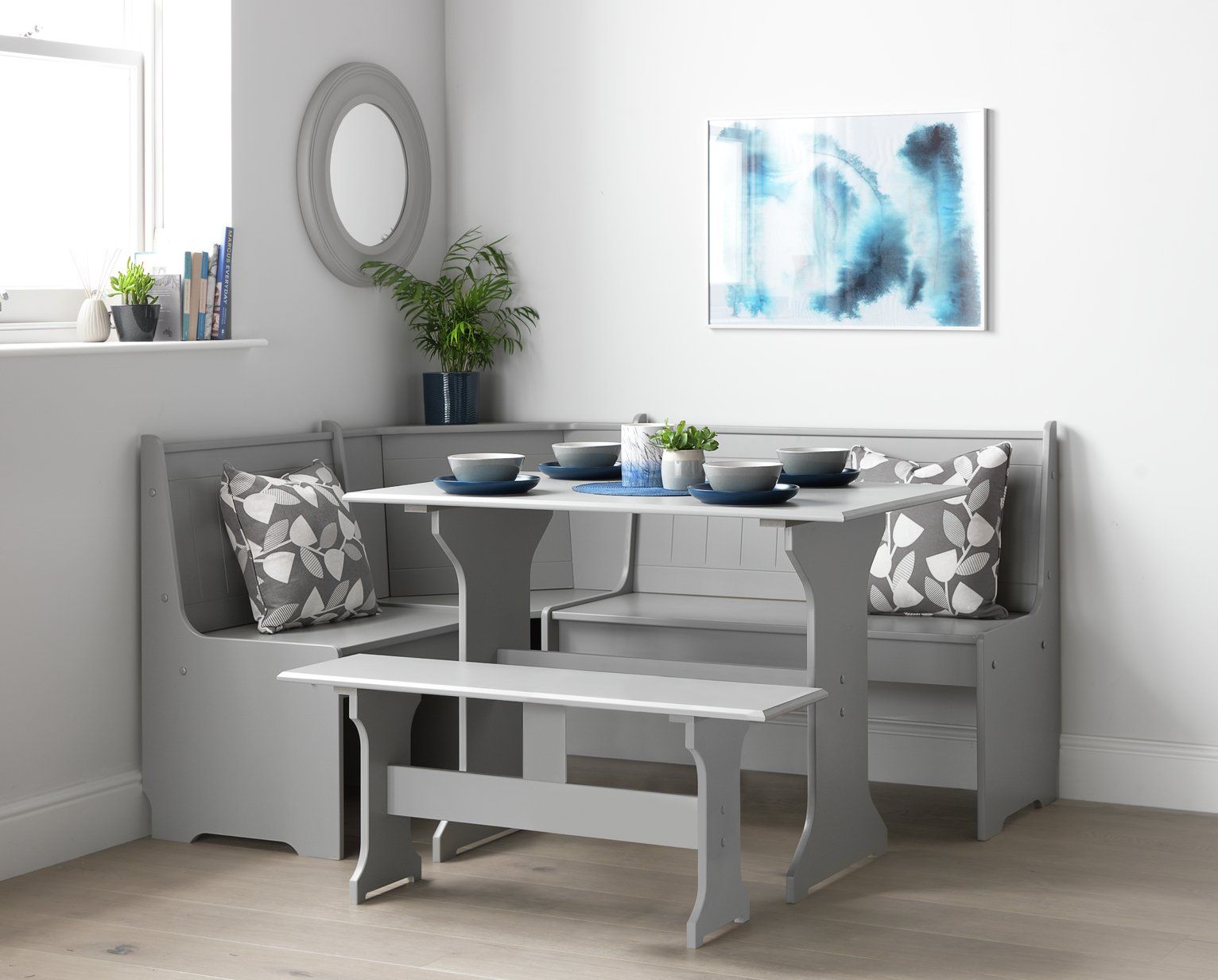 Argos home haversham corner 2025 dining set & bench