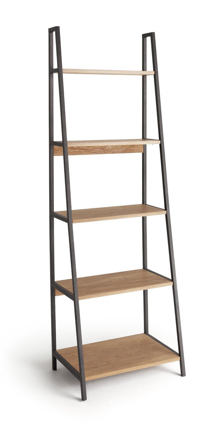 Habitat Nomad Ladder Shelf Oak Effect