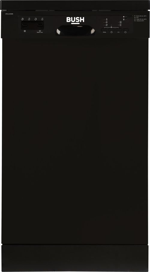 Bush BFSLSAEB9B Slimline Dishwasher - Black