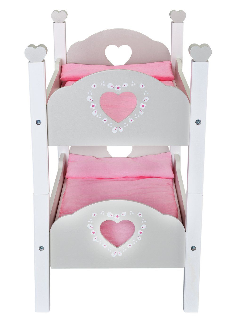 chad valley tiny treasures wooden double baby cot