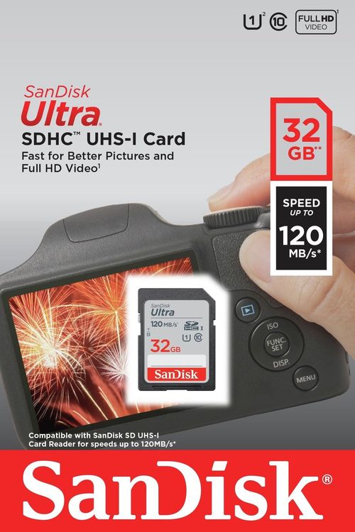 SanDisk Ultra 120MBs SDHC...