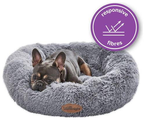 Silentnight Donut Pet Bed Grey - Small to Medium