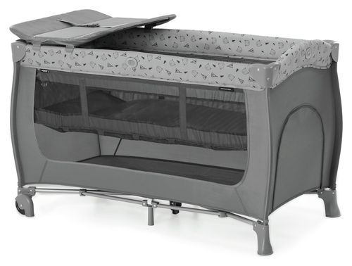 Hauck Nordic Grey Travel Cot