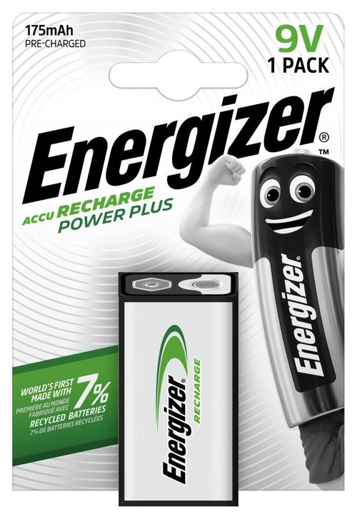 Energizer Rechargeable Power Plus 9V Battery
