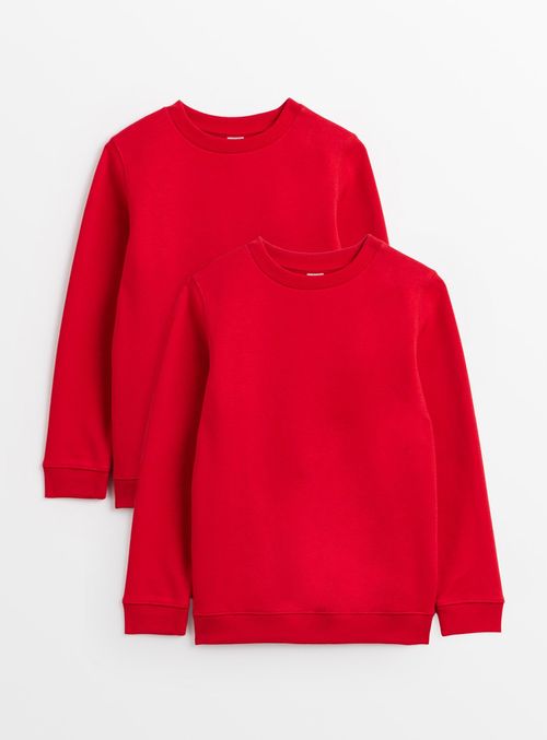 Red Crew Neck Sweatshirts 2...