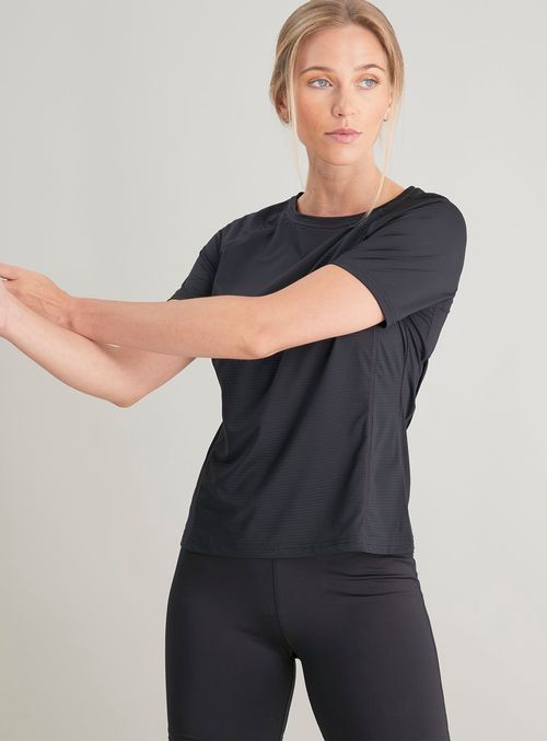 Active Black Short Sleeve...