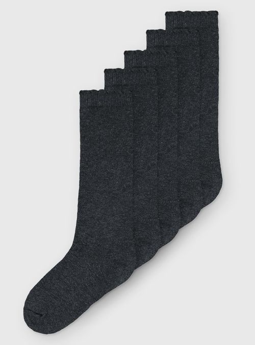 Charcoal Knee High Socks 5...