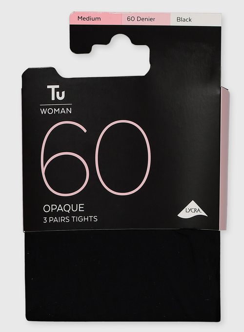 Black 60 Denier Opaque Tights...