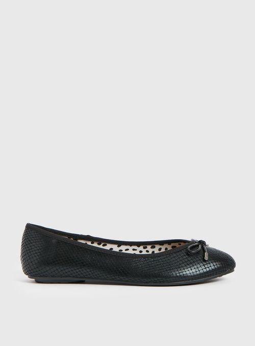 Black Snake Print Vegan...