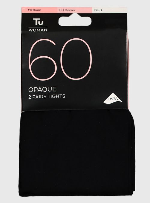 Black 60 Denier Opaque Tights...