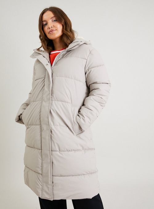 Pale Grey Rubber Padded Coat...