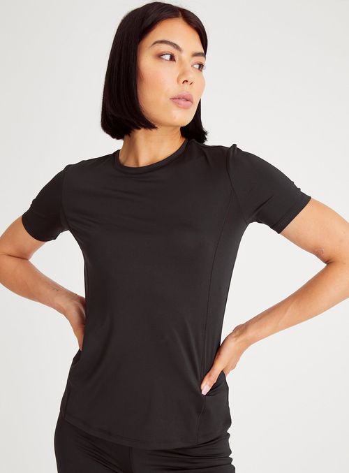 Active Black Short Sleeve...