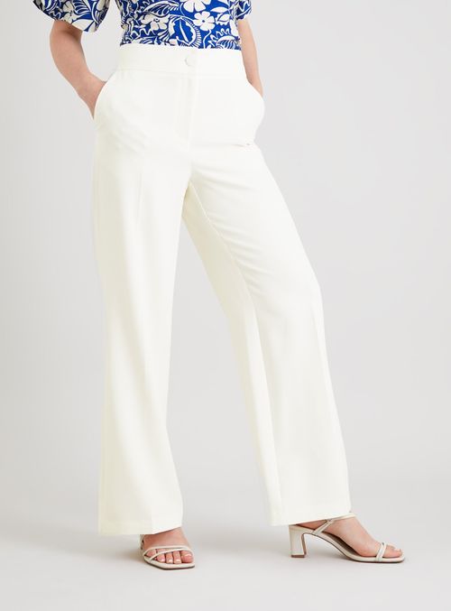 White Wide Leg Coord Trousers...