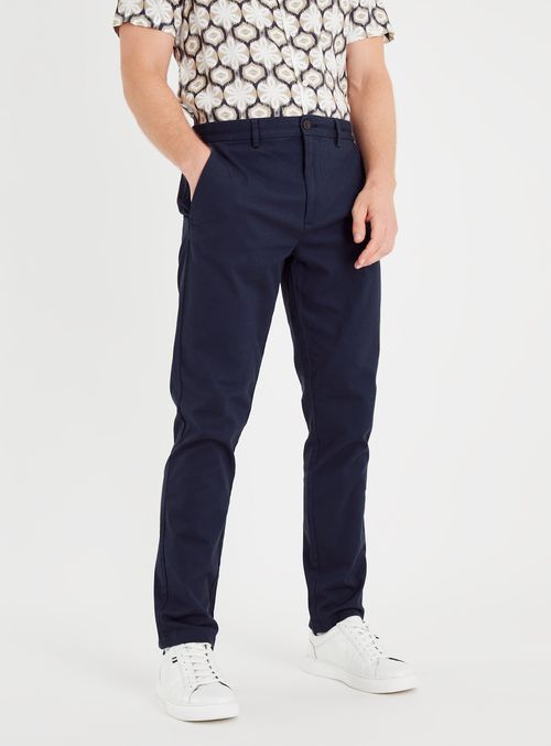 Navy Slim Leg Chino With...