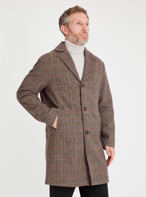 Dogtooth Tailored Coat XXXL