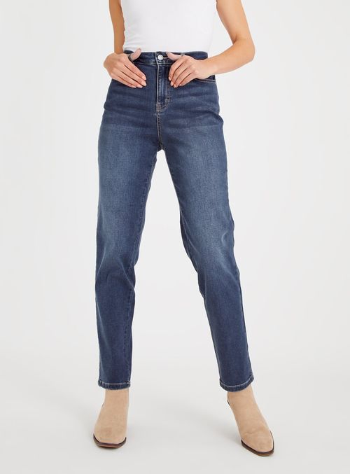 Blue Denim Straight Leg Jeans...