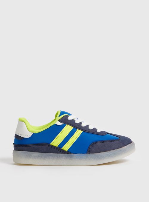 Blue Retro Stripe Trainers 3