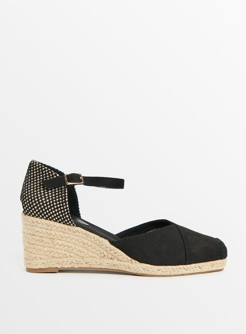 Black Espadrille Wedge...