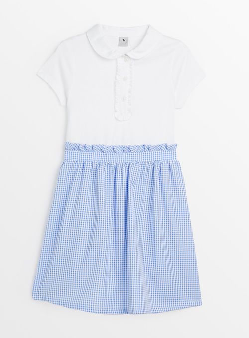 Blue Gingham Twofer School...