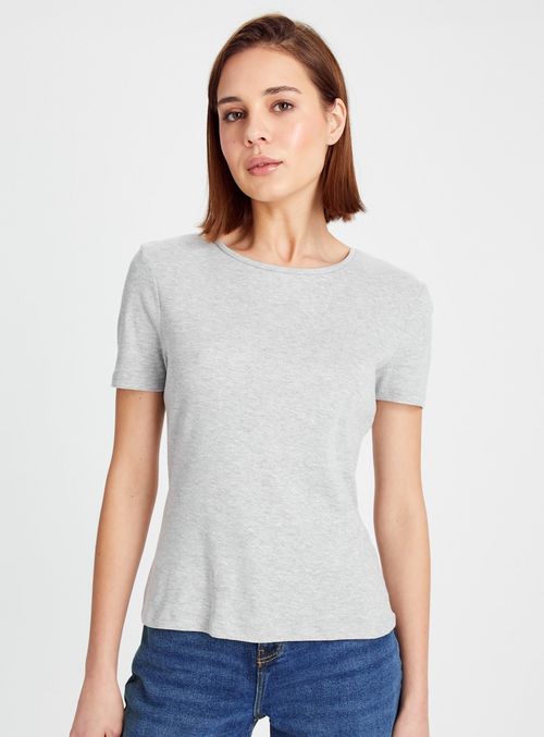 Grey Marl Slim Fit T-Shirt 16