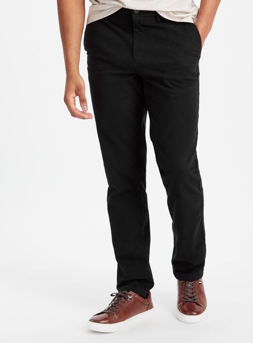 Black Slim Leg Chino With...