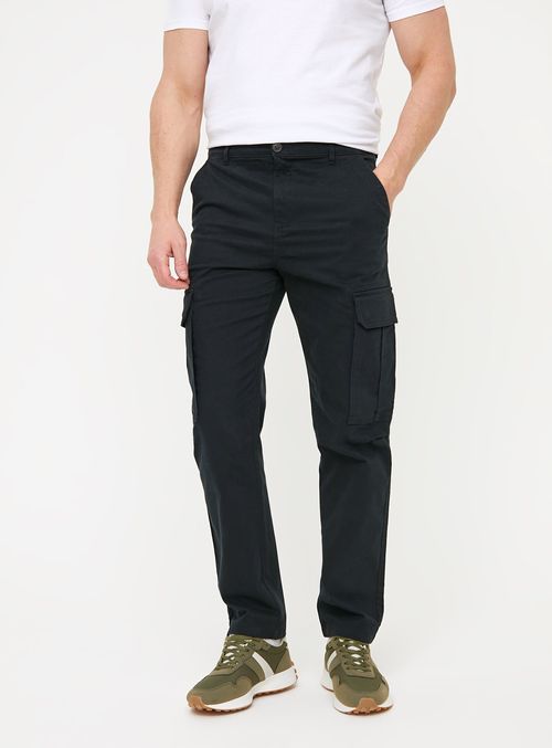 Black Core Cargo Trousers  44R