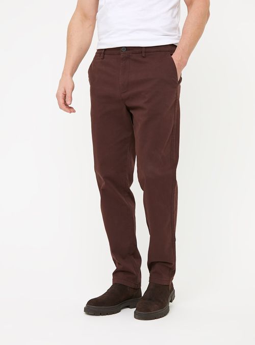 Brown Straight Leg Core Chino...