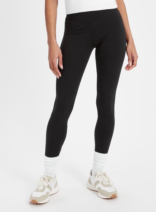 Black Cotton Modal Leggings...