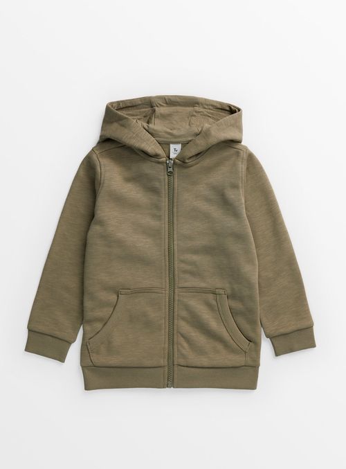 Khaki Zip-Through Hoodie 5...