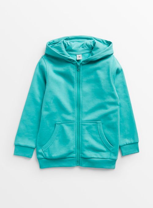 Turquoise Zip-Through Hoodie...