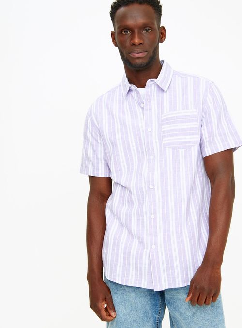 Lilac Stripe Shirt L