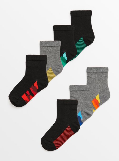 Camo & Stripe Ankle Socks 7...