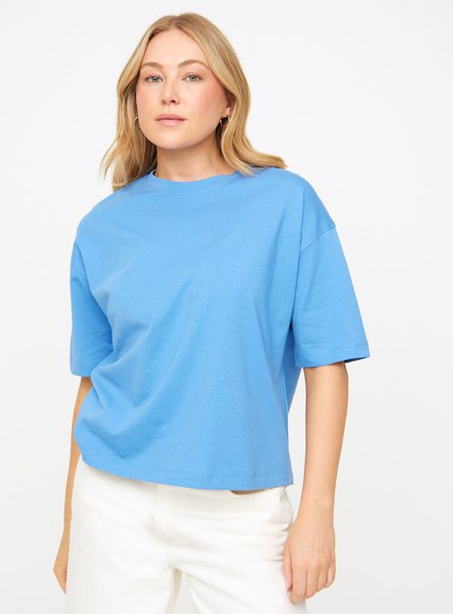 Blue Boxy Fit T-Shirt 12