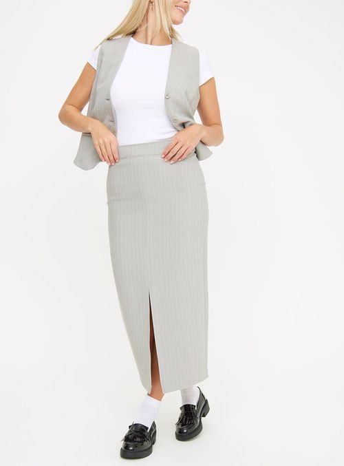 Grey Pinstripe Column Coord...