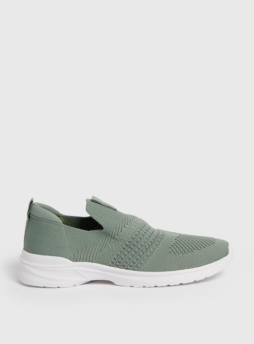 Sage Green Knitted Slip On...