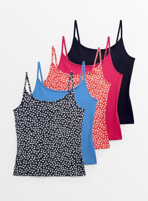 Bright Cami Vest Tops 5 Pack...