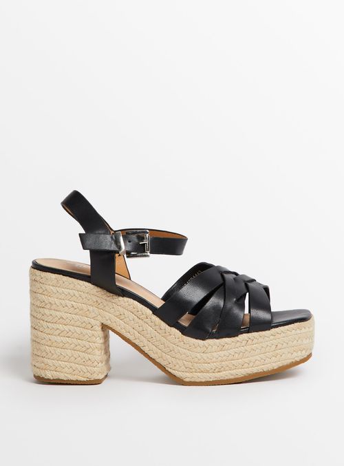 Black Platform Espadrille...