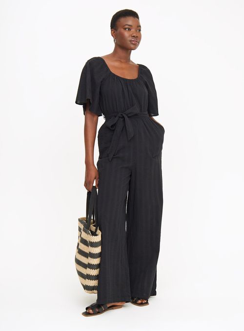 Black Angel Sleeve Jumpsuit...