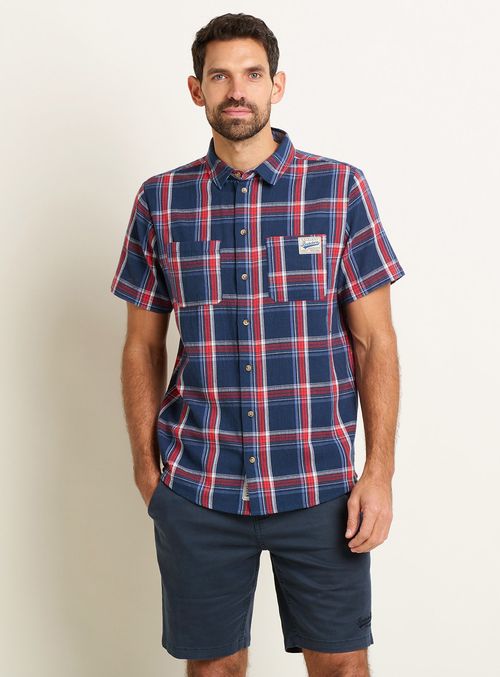 BRAKEBURN Navy Check Short...