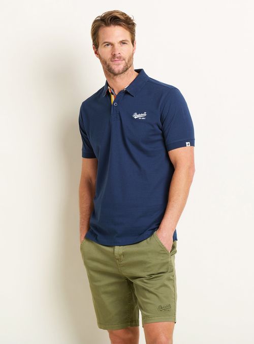 BRAKEBURN Navy Polo L