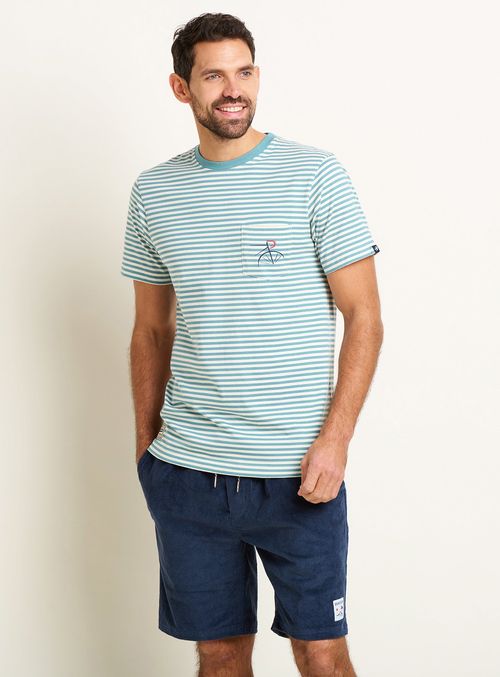 BRAKEBURN Blue Stripe Pocket...