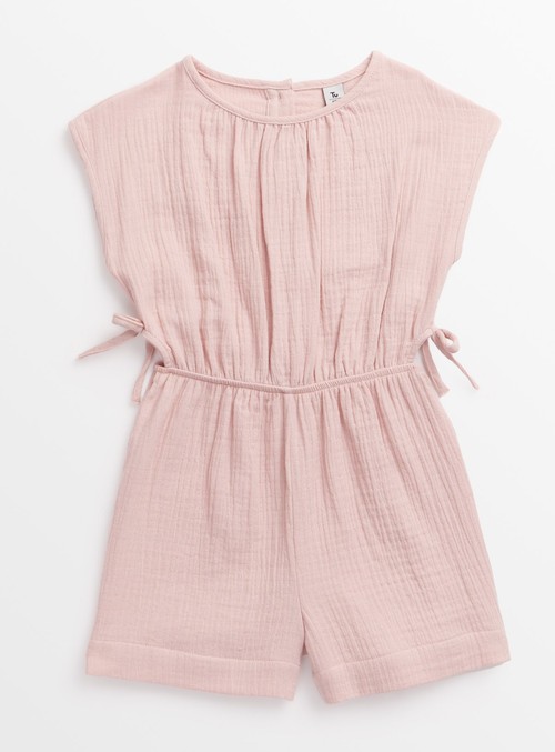 Pink Woven Playsuit 7 years